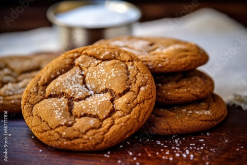 chewy molasses snicker cookies