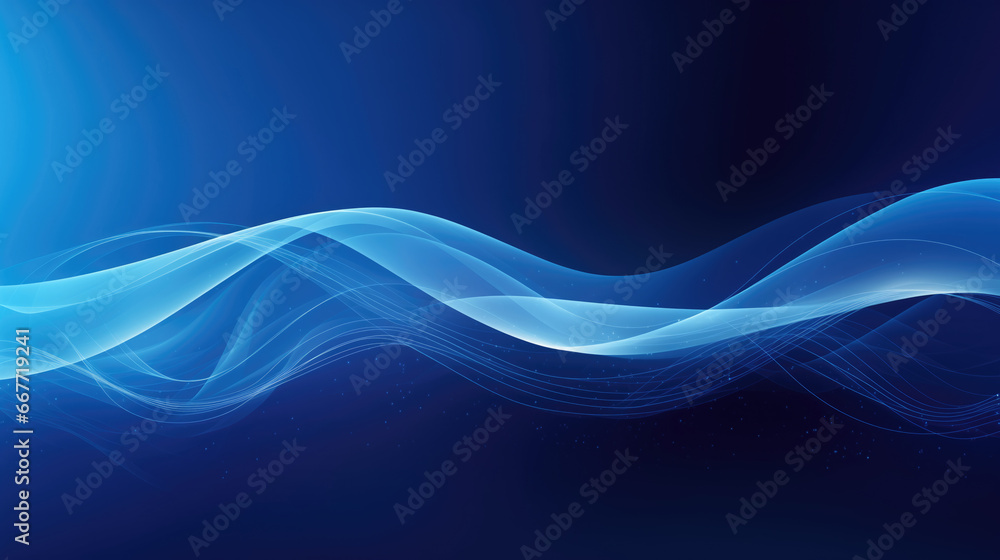 Deep Blue Oceanic Background, A Wavy Dreamscape Deep Blue Oceanic Background, A Wavy Dreamscape