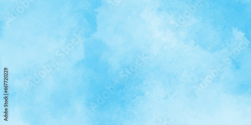 abstract blue watercolor background with colors .bright cloud cover in the sun calm clear winter air background,Light sky blue shades watercolor background,being an element, design and card. photo