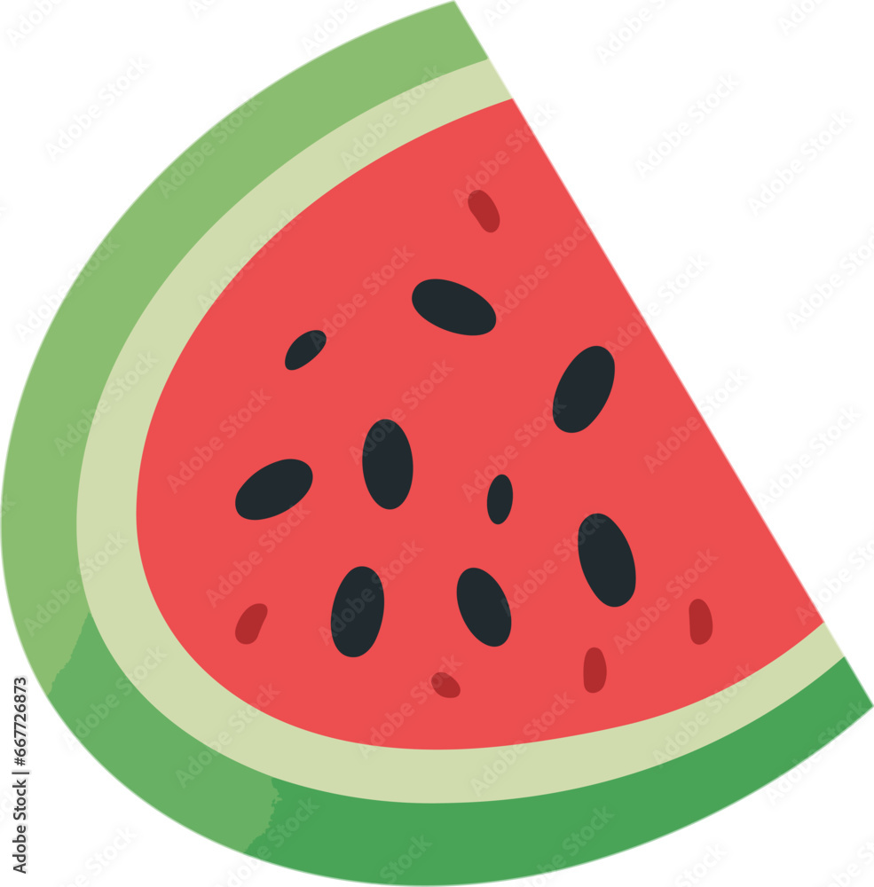 Watermelon slice illustration vector Watermelon slice illustration vector