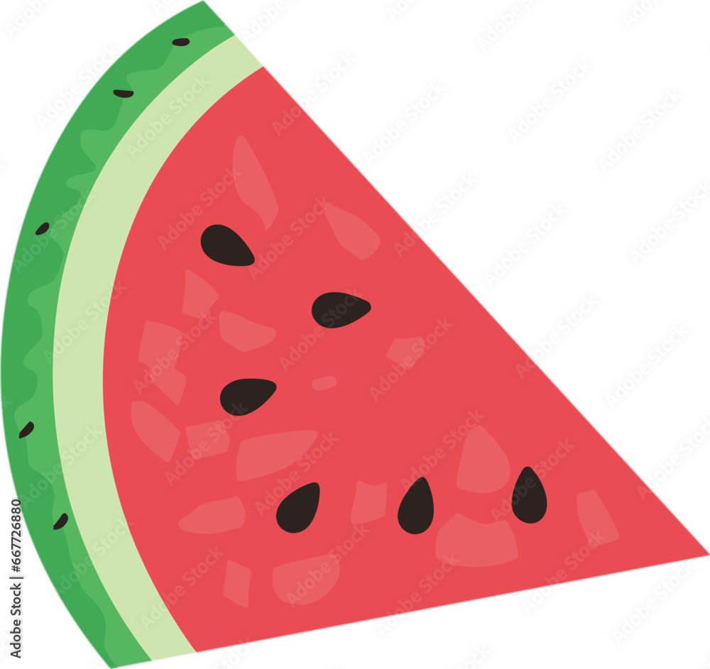 Watermelon slice illustration vector Watermelon slice illustration vector