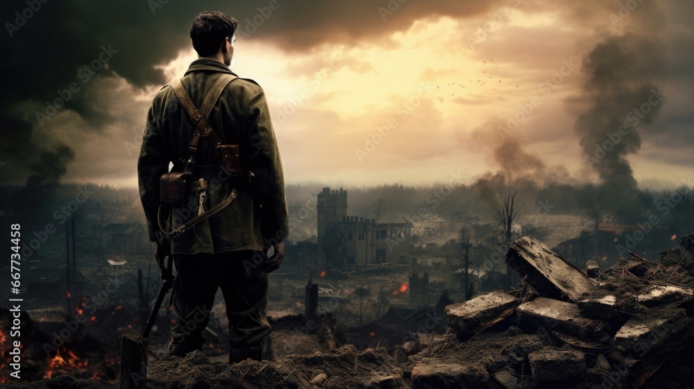 soldier in the middle of a tough mission generative ai soldier in the middle of a tough mission generative ai