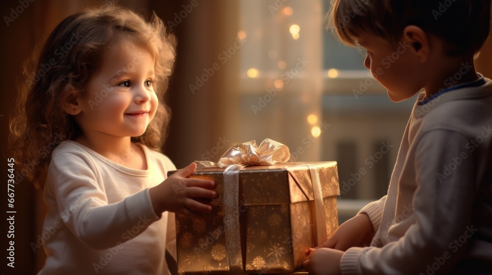 memorable moments of a child receiving a gift generative ai memorable moments of a child receiving a gift generative ai