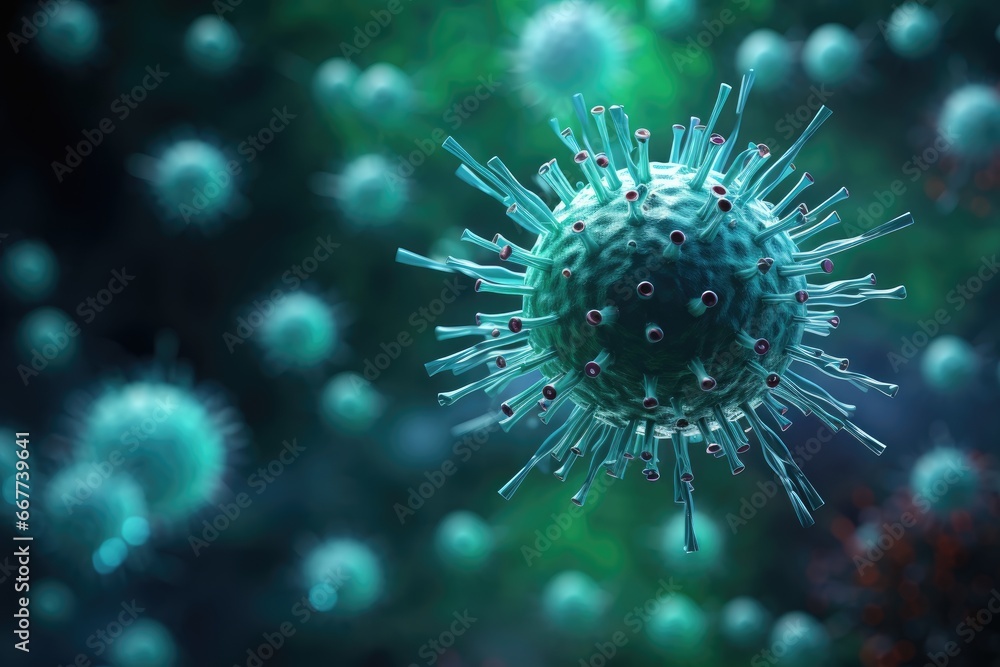 Obraz premium medical science background picture virus cell picture