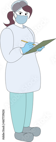Illustrations medical personnel, doctor, nurse, health, medicine. Medical characters. Cute doctors, stomatologs and nurses. Men and women are avatars. Vector flat illustration.