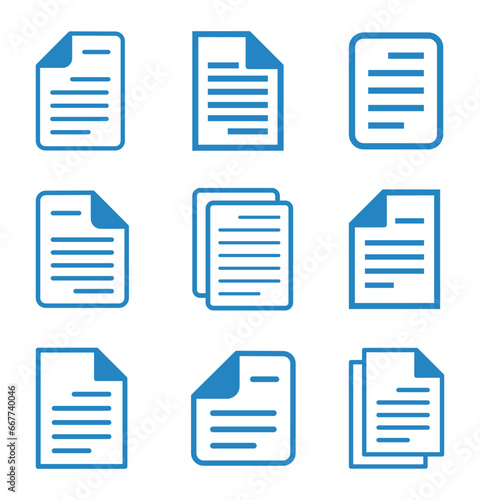 zestaw ikon notesu, plik wektorowy