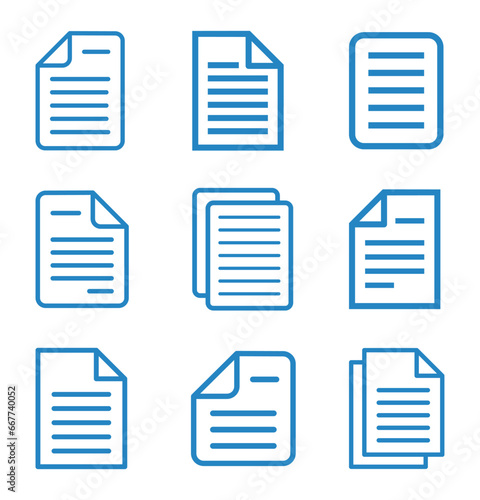 zestaw ikon notesu, plik wektorowy