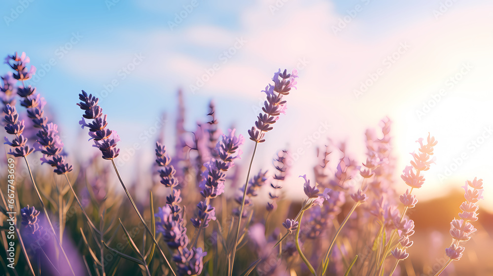 Garden lavender background wallpaper poster PPT Garden lavender background wallpaper poster PPT