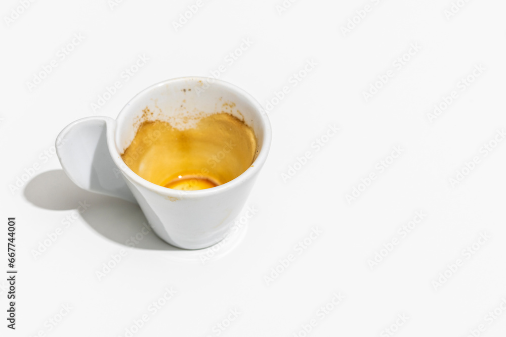 empty coffee cup on white empty coffee cup on white