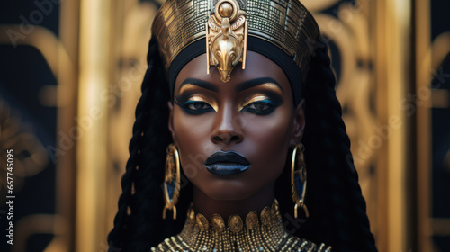 Black ancient egypt queen © Issaka