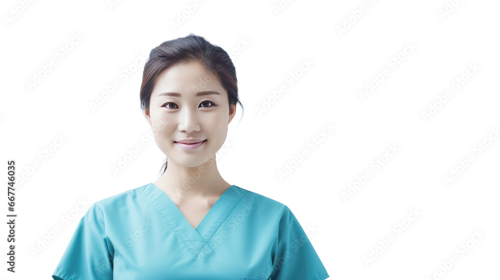 Portrait of a young Asian female nurse Portrait of a young Asian female nurse