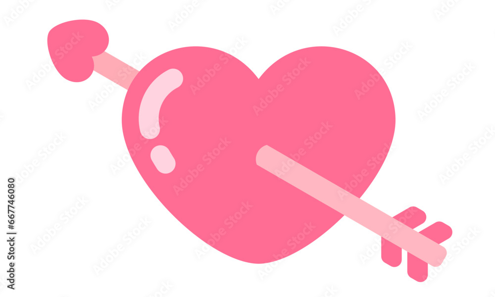 vector of an arrowed heart vector of an arrowed heart