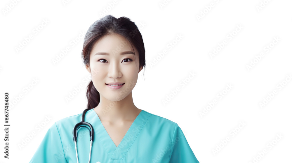 Portrait of a young Asian female nurse Portrait of a young Asian female nurse