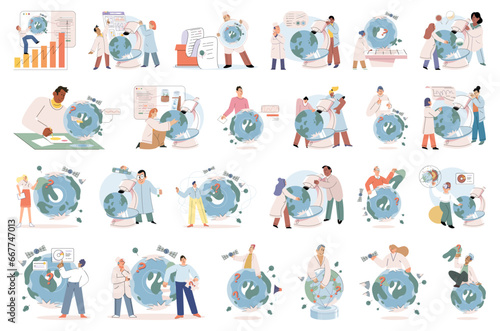 Lab test. Vector illustration. Examination samples reveals important insights into their composition Learning from past experiments is essential for improving future research The study diseases