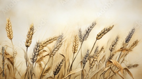 cereals (oats, wheat, barley, corn, rye) focusing on the details generative ai