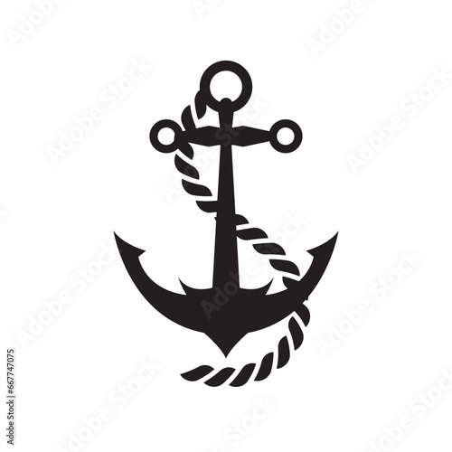 anchor icon design vector isolated