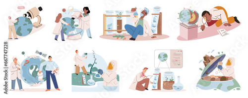 Earth care. Vector illustration. Saving planet is duty we owe to future generations Environmental conservation safeguards natural beauty our world Earth care concepts inspire us to live in harmony