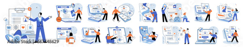 Personal profile. Vector illustration. Privacy settings allow individuals to control visibility their personal profile information Personal profiles serve as comprehensive resumes in digital realm