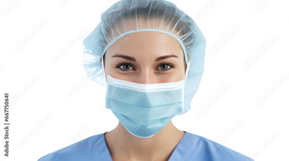 Portrait of a young Caucasian female nurse Portrait of a young Caucasian female nurse