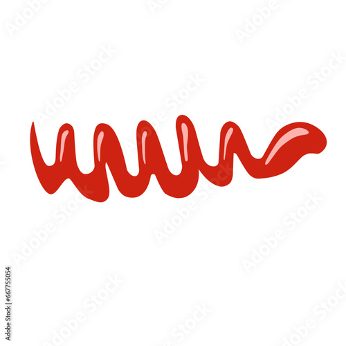 illustration of dripping tomato sauce
