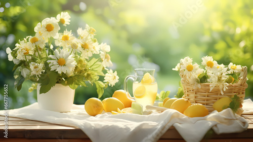 Summer picnic background wallpaper poster PPT