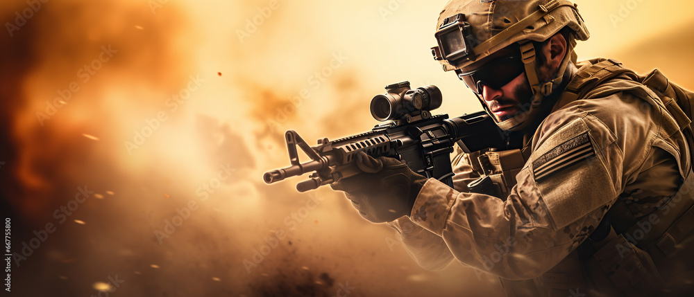War background - Army soldier fighting with guns and defending his country. War background - Army soldier fighting with guns and defending his country.