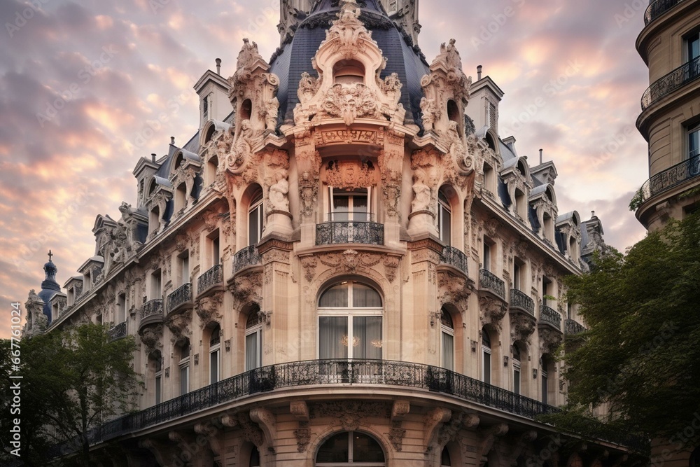 Architecture in Paris. Generative AI