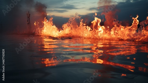 Burning water © Mike