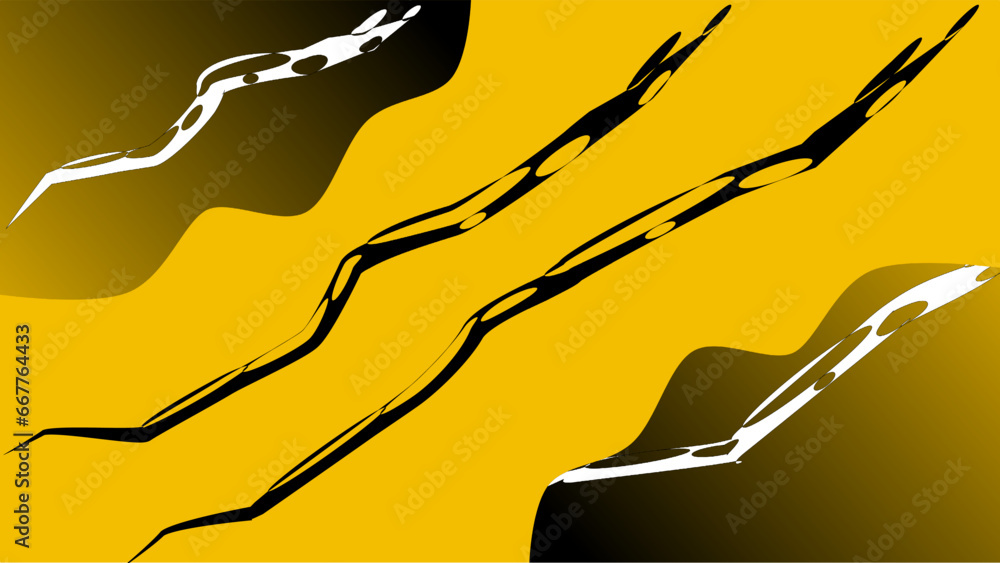 Water wave abstract background with golden yellow base color