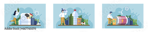 Nature pollution. Vector illustration. Impurities in water sources pose risk to aquatic organisms and human health The harmful consequences contaminated soil impact agricultural productivity and food