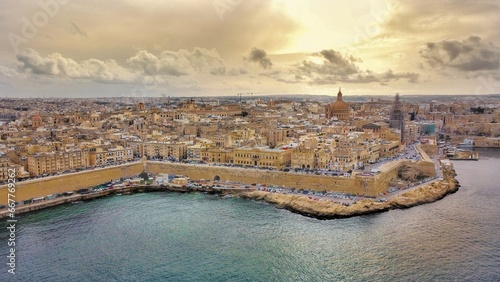  Zachód Słońca nad Vallettą Malta