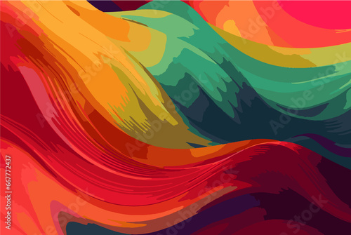 Abstract art background texture, liquid texture with fluid art material, coloured wavy design, modern waves wallpaper illustration. eps 10