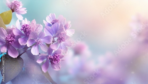 Lavender flowers in the garden in pastel colors