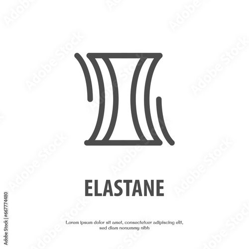 elastane outline icon pixel perfect for website or mobile app