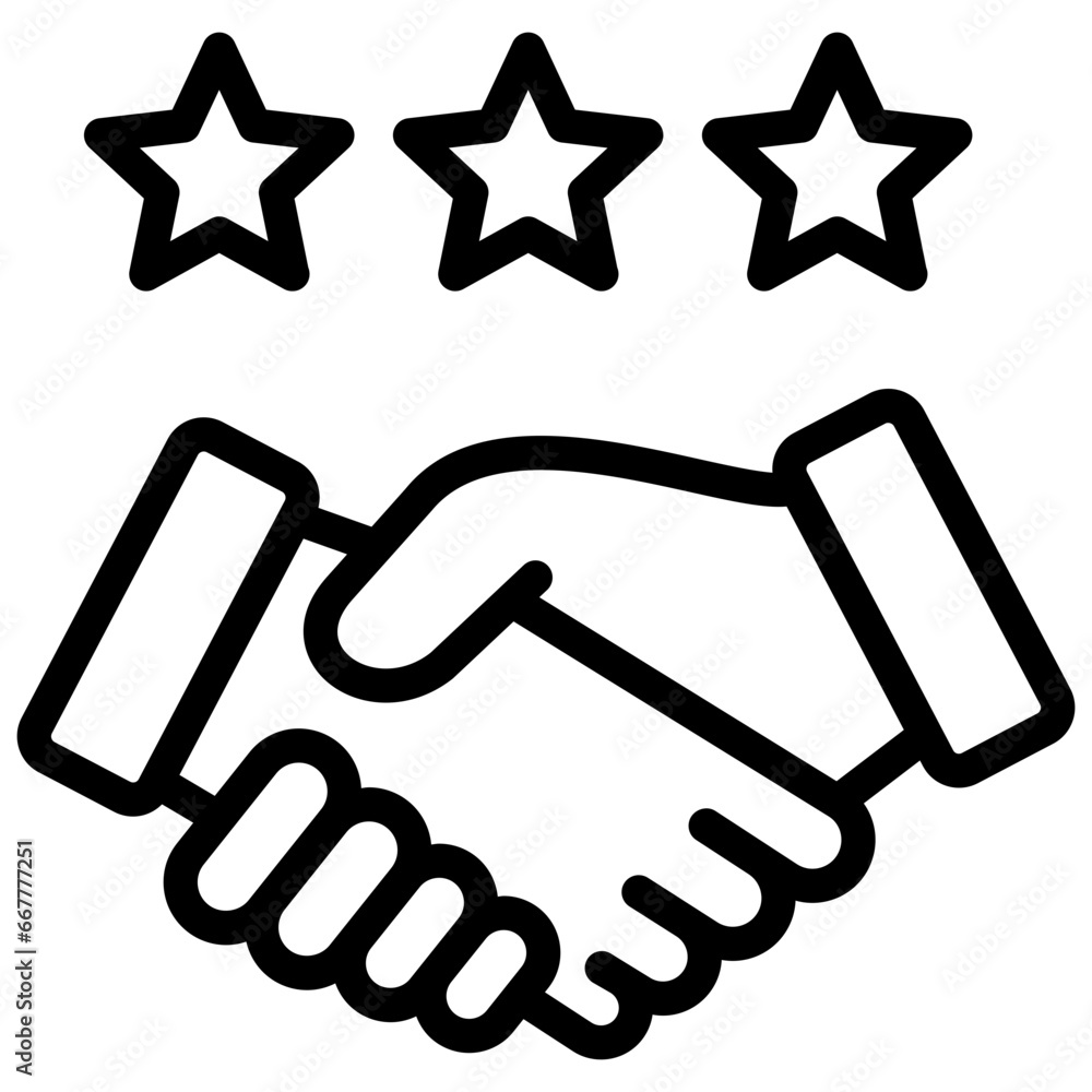 agreement icon illustration design with outline agreement icon illustration design with outline
