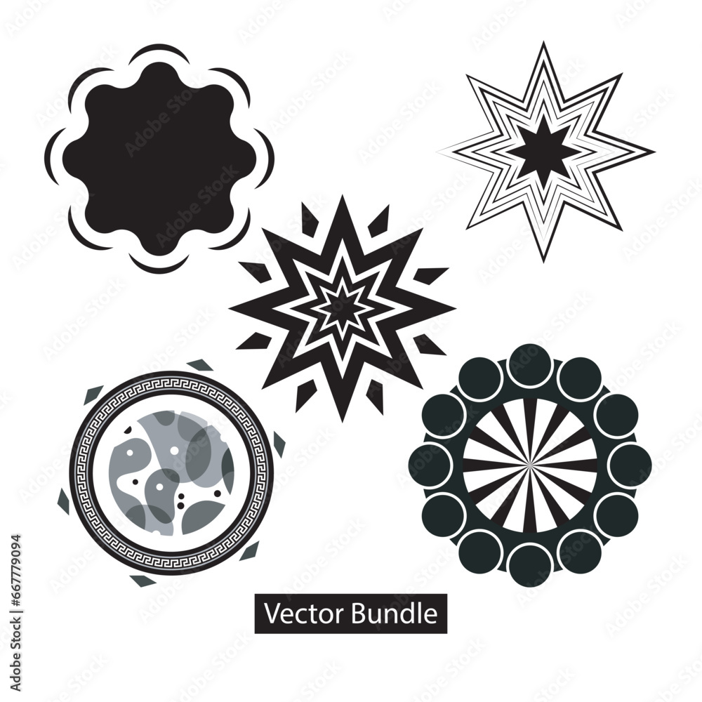 Blob shape organic set. Random black cube drops simple shapes. Pebble ...