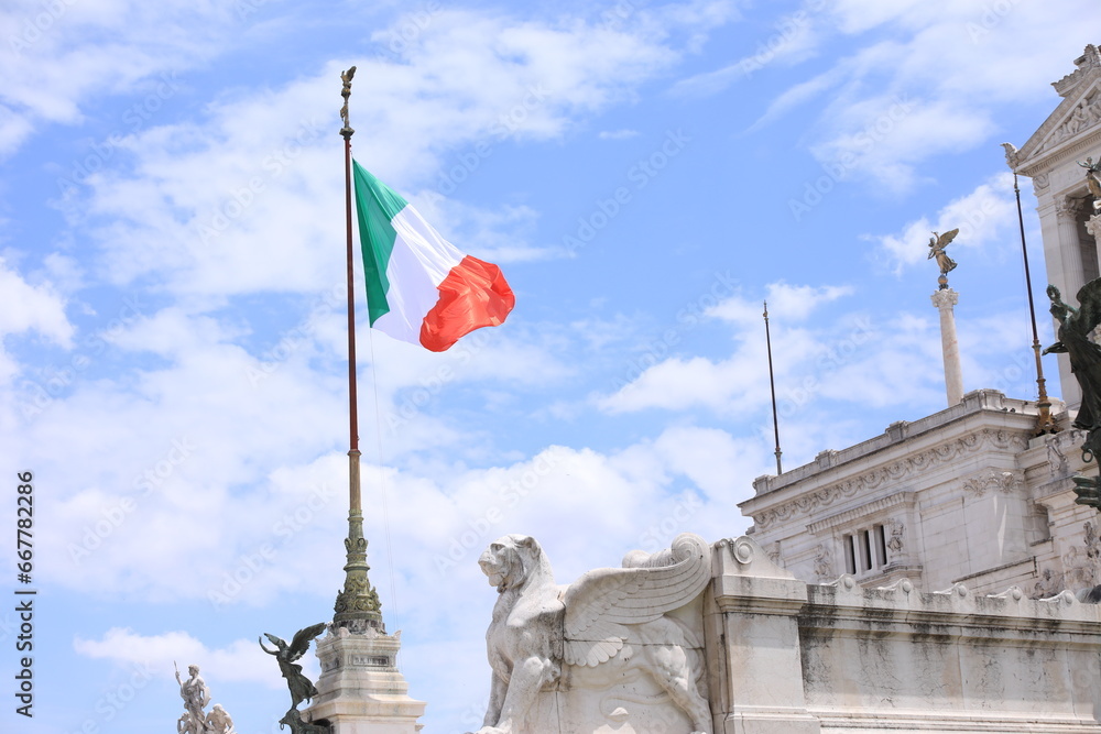 roma bandiera italiana
