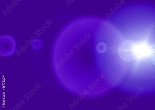 Bright light effect with beams and highlights shine with purple light . Modern design template for posters  ad banners  brochures  flyers  covers  websites.