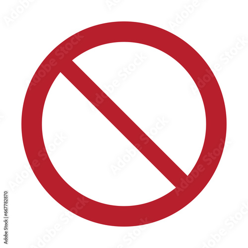 transparent blank prohibition sign template, red circle on transparent background