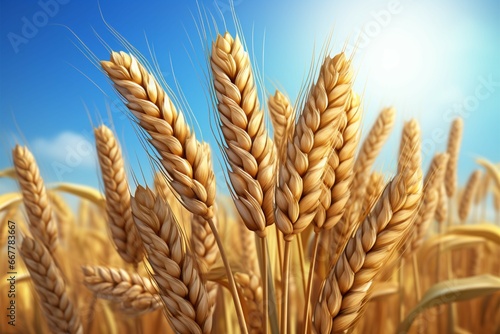 An in game icon portraying a scenic wheat field for user interfaces