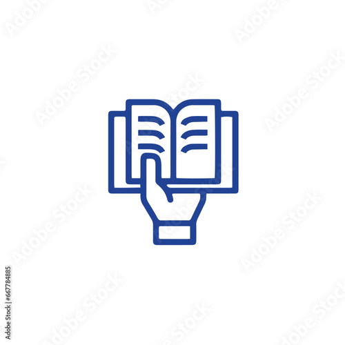  Book Related Vector Line Icons. © Sam icon