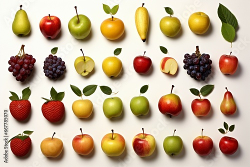 Collection photo featuring an array of different tree fruit types © Jawed Gfx