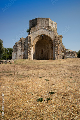 Photographic view of the Abbey of San Bruzio Tuscany photo