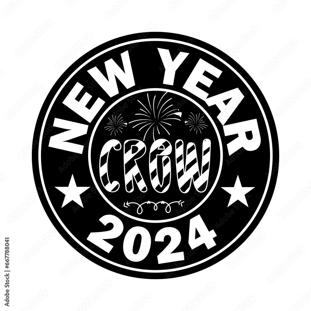 New Year Crew 2024 SVG Designs