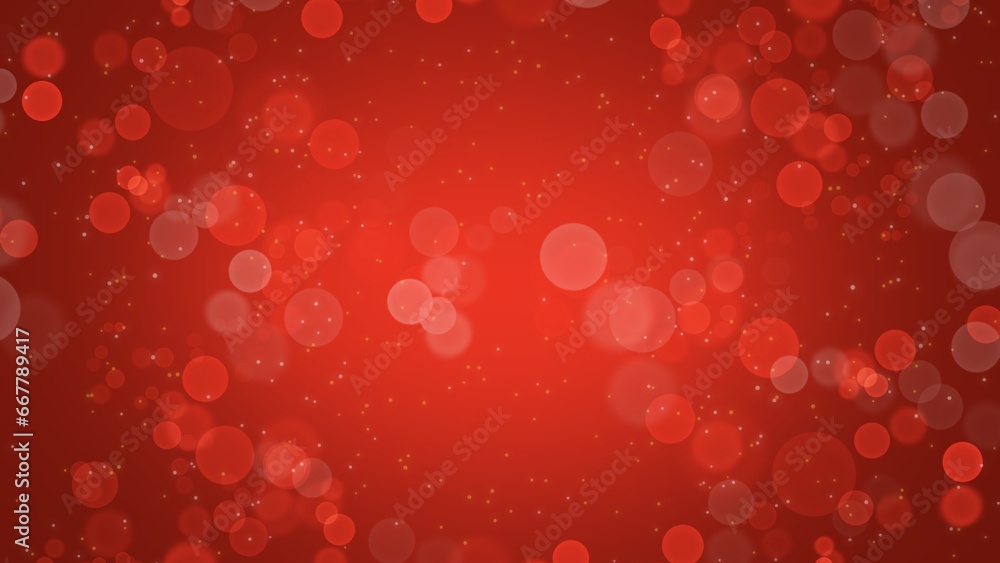 Abstract background Red blur gradient with bokeh in christmas background Abstract background Red blur gradient with bokeh in christmas background