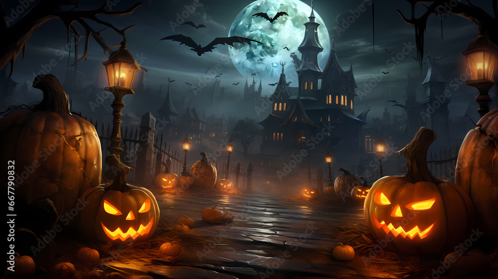 Halloween background wallpaper poster PPT Halloween background wallpaper poster PPT