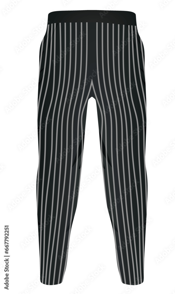 Cook striped pants. vector illustration Cook striped pants. vector illustration