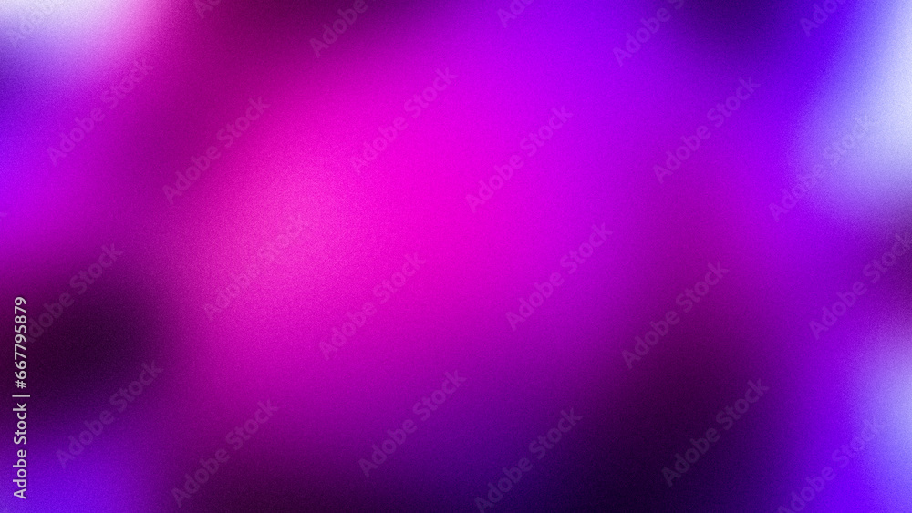 Abstract yellow pink purple neon grainy gradient background texture. Wallpaper with a noisy soft pattern. Nostalgia, vintage style of the 70s, 80s. Blurred lo-fi background