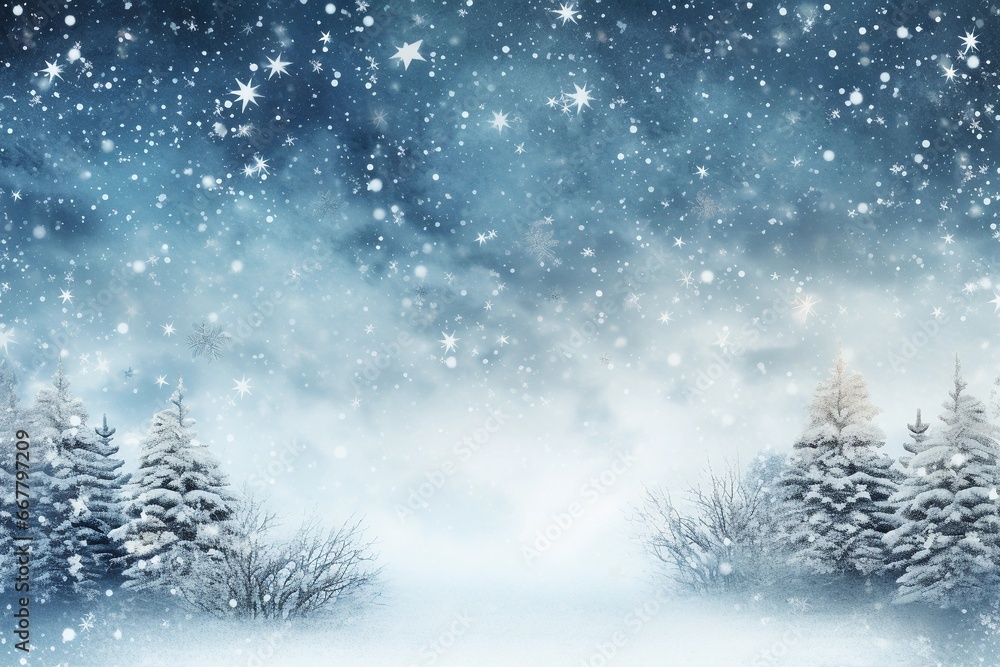 Winter snow-covered trees background with copy space. Christmas and New Year holidays. Winter snow-covered trees background with copy space. Christmas and New Year holidays.