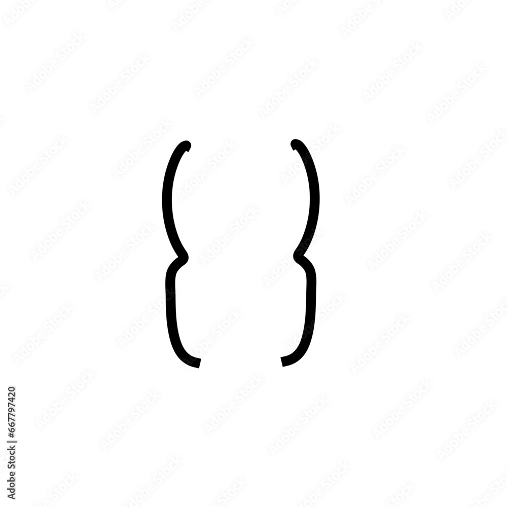 Text brackets vector Text brackets vector